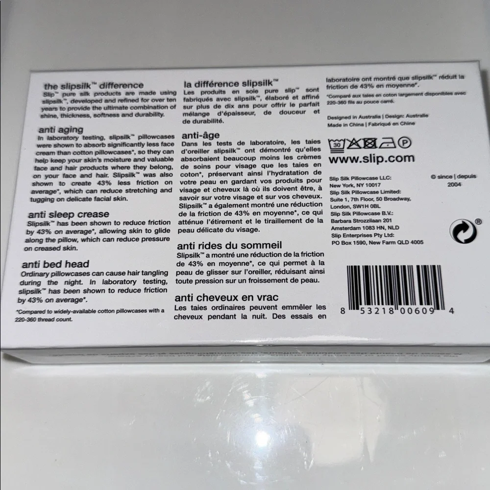 SLIP Pure Silk  ANTI-AGING, ANTI-SLEEP CREASE, ANTI-BED HEAD, Pillowcase